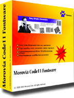 Morovia Code 11 Barcode Fontware screenshot